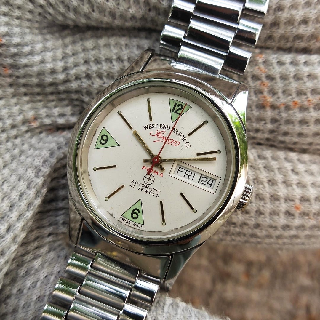 West End Watch Co Sowar Prima 21 Jewels Swiss Made Watch for Men's