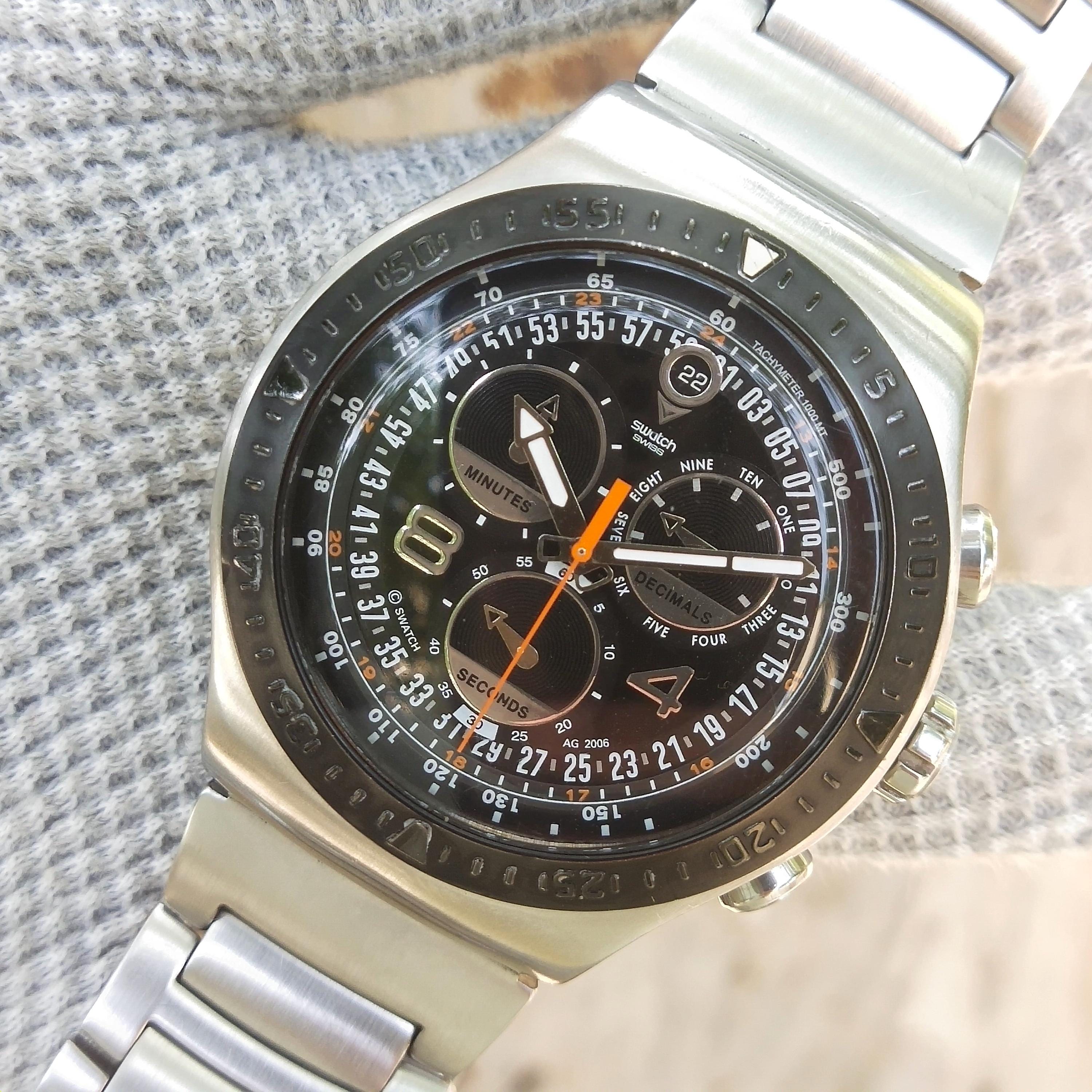Swatch Irony Chronograph YOS4175 REAL MAN Swiss Made Watch for 