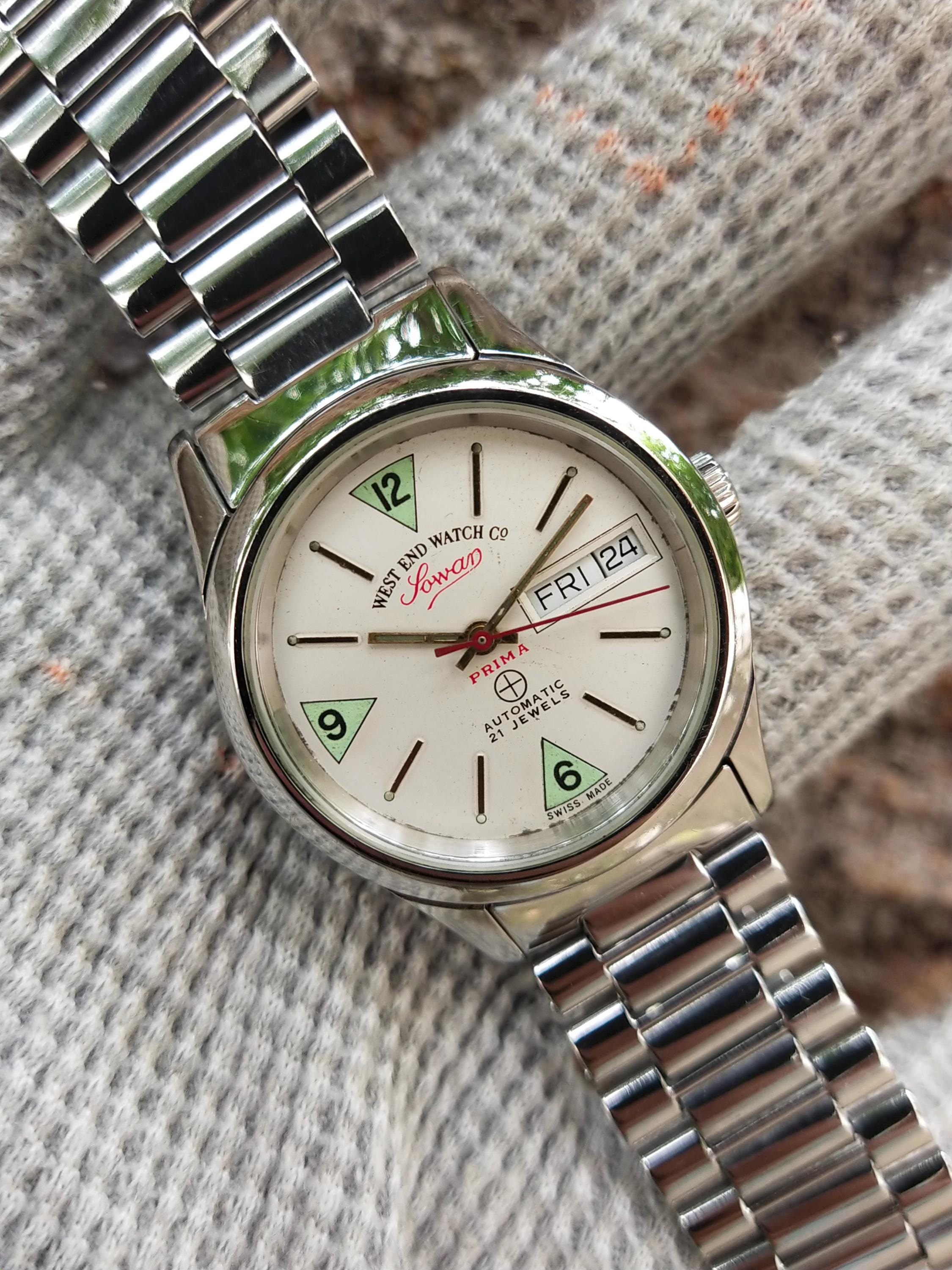 West End Watch Co Sowar Prima 21 Jewels Swiss Made Watch for Men