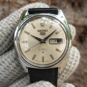 Vintage Seiko 5 6119-8093 Automatic 21 Jewels For Men&#39;s