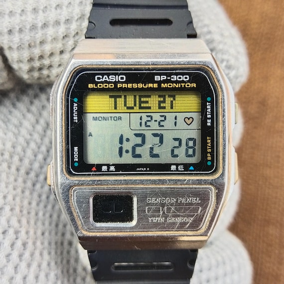 Vintage Casio BP-300 Blood Pressure Monitor Digital Watch - Etsy