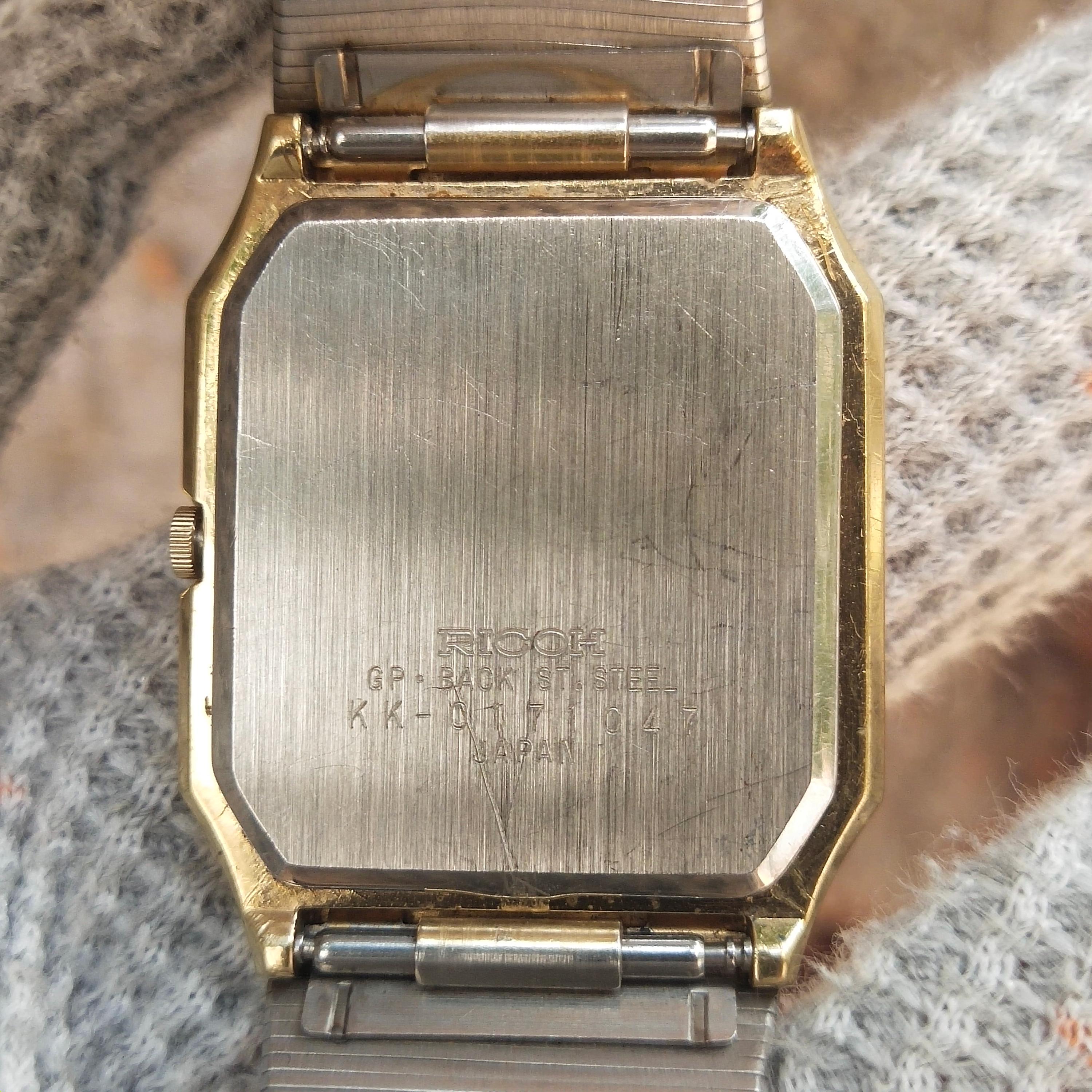 Rare Vintage Ricoh Quartz Gold Tone Watch Japan Made for Men's - Etsy