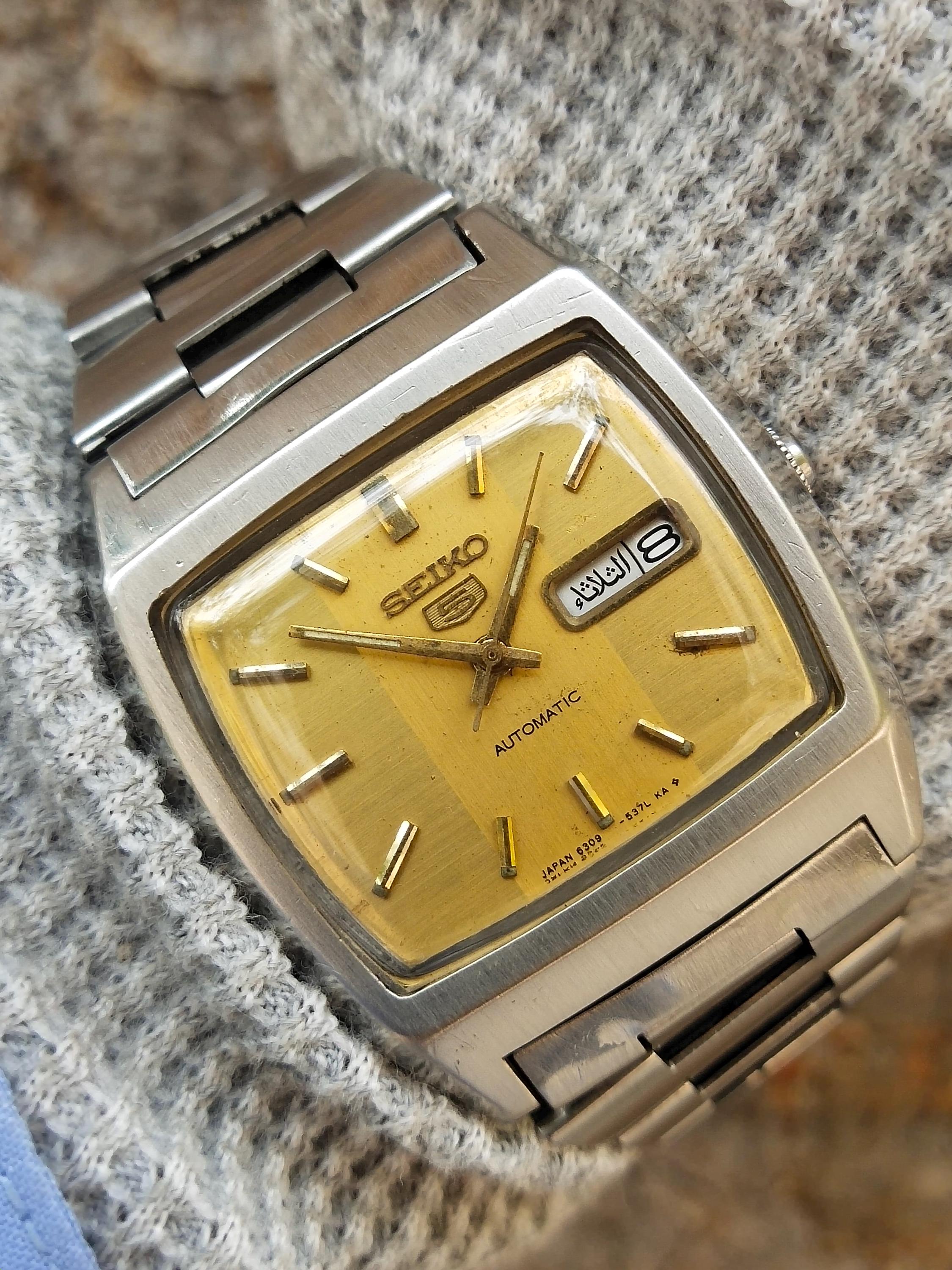 Vintage Seiko 5 6309-5300 Automatic Watch Japan for Men,s - Etsy