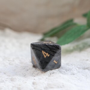 Natural Web Jasper Dice Set: Energy Stone DND, Table Top Game image 7