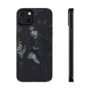 Witchy Soft Phone Case, Dark Fantasy Design, Tough and Durable