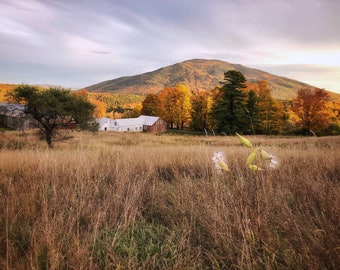 Vermont Countryside in the Fall with Sweeping Mountain Views