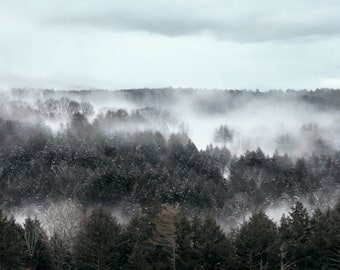 Misty Vermont Mountains