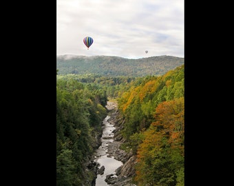 Ballons Over Quechee Gorge Print