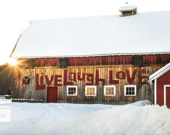 Live Laugh Love Barn Print