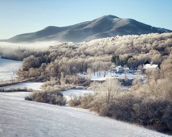 Ascutney Frozen in Winter