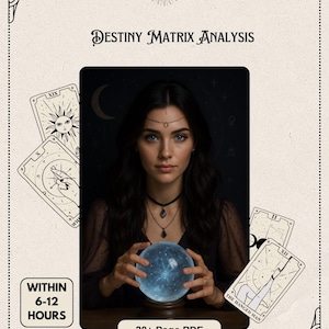 Schicksals-Matrix, Astrologie-Tarot-Lesung, Matrix-Methode, Matrix-Lesung, extra detailliert, Talente lesen, Numerologie, +30 Seiten, Astrologie-Geburtstag