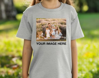 Custom Photo Toddler Shirt: Personalized Family Matching Cotton Tee