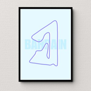 Bahrain Track Print | Motorsport Wall Art
