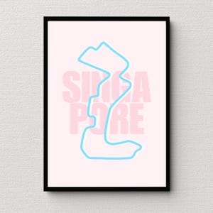 Singapore Track Print | Motorsport Wall Art