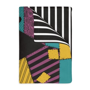 Jack and Sally Velveteen Blanket: Skellington Throw