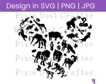 Animal Kingdom Mouse Head SVG: Family Vacation Shirt Design (Digital Download)