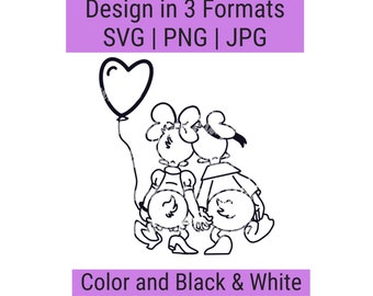 Duck Love SVG / PNG / JPG, Valentine's Day, Romance, Wedding, Newlywed, Bride Groom