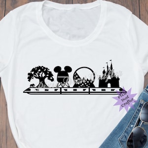 Marcos do parque temático da Flórida, castelo, reino animal, camisas de férias, camisa de família, SVG | JPG | Arquivos PNG