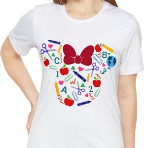 Mouse Teacher Shirt, Minnie Teacher Shirt, First Day of School Shirt, School Supplies Shirt