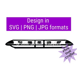 Monorail Theme Park Rail Transportation SVG / PNG / JPG for Cricut Silhouette Sublimation Vinyl