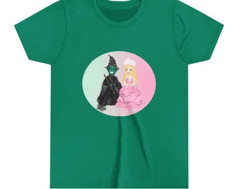 Kids/Youth Witch Friends Shirt, Best Friends Shirt, Glinda Shirt, Kids Elphaba Shirt,