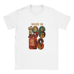1966 Custom Year of Birth T-Shirt – Vintage Styles, Soft Feel