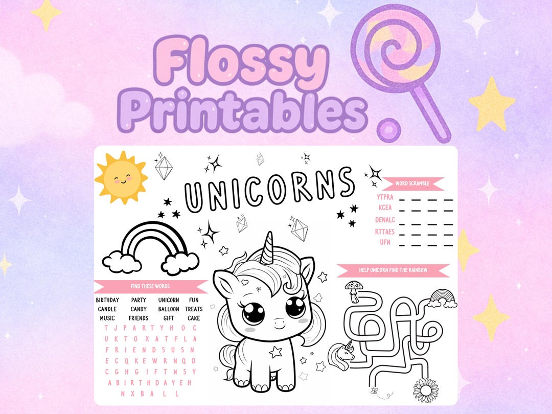 Sweet & Magical Colouring Pages for Kids – Printable ‘rainbows ...