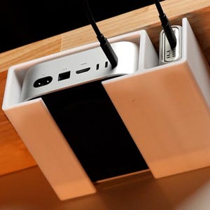 M4 Mac mini Desk Mount Bracket (with Sidecar for SSD)
