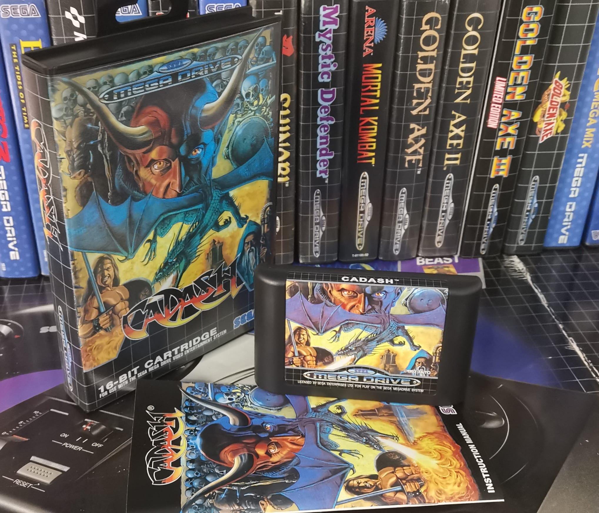 CADASH custom megadrive pal game perfect Italia