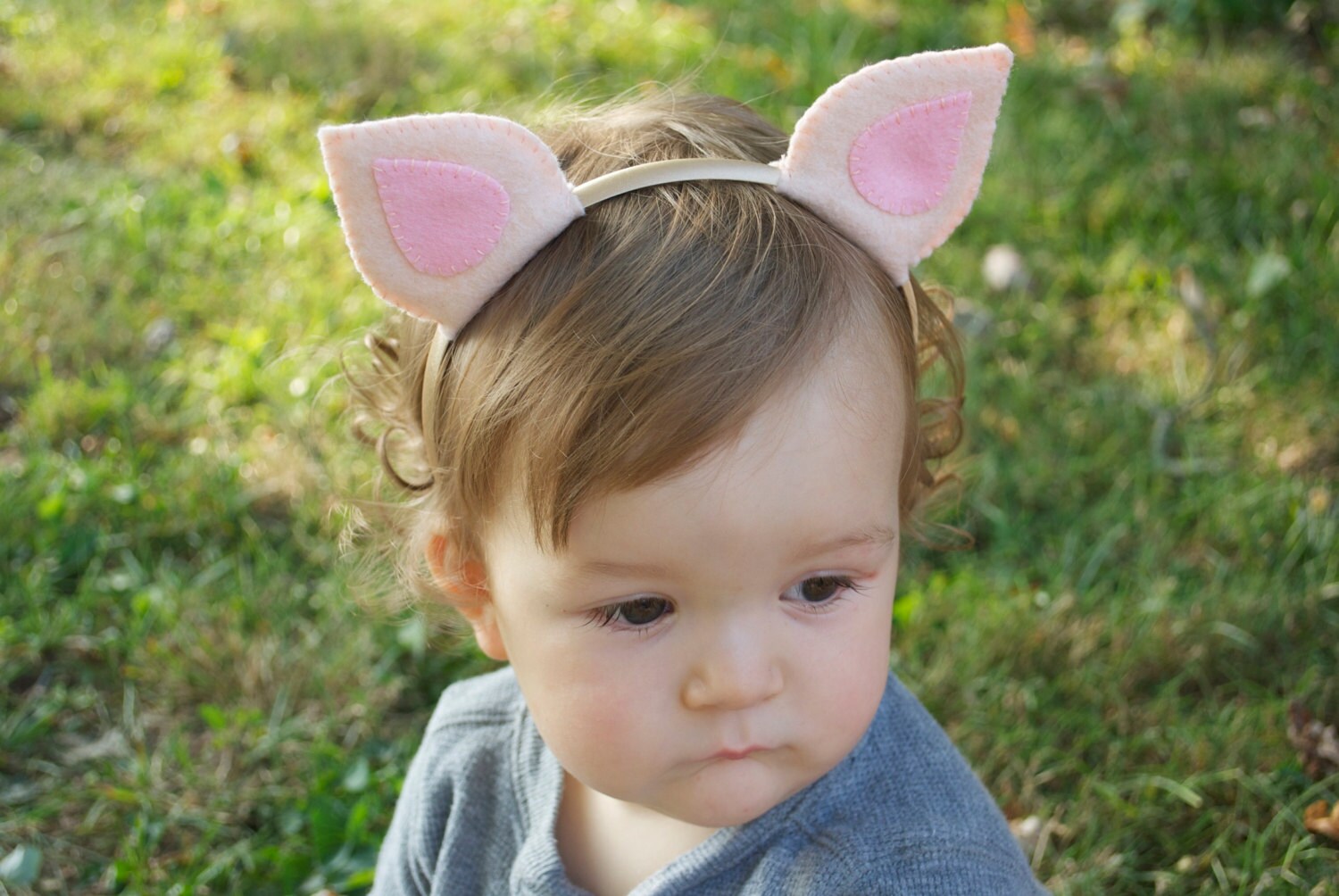 Wool Felt Pig Ears Headband Etsy