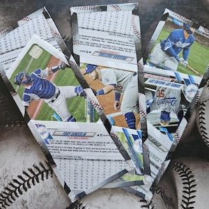 Segnalibri realizzati con vere carte da baseball