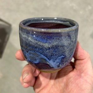 Squared Snack Bowl-Handmade Ceramic bowl -- Hand thrown purple clay bowl-- Ceramic pottery bowl