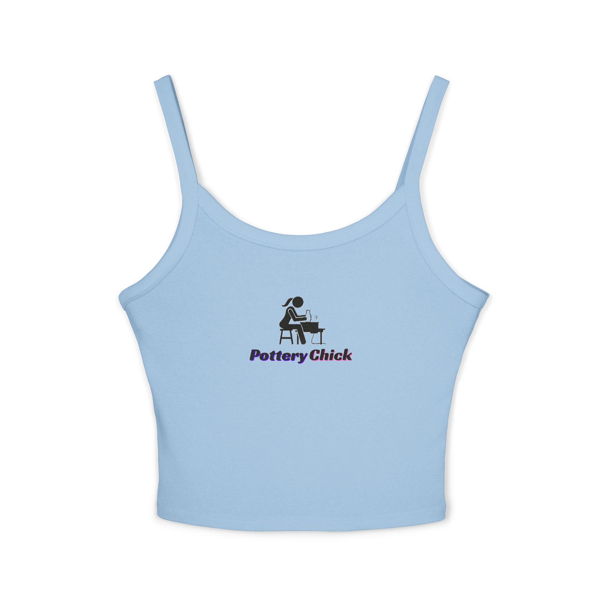 Pottery Chick Tank Top, Spaghetti Strap Cami, Pottery Lover Gift