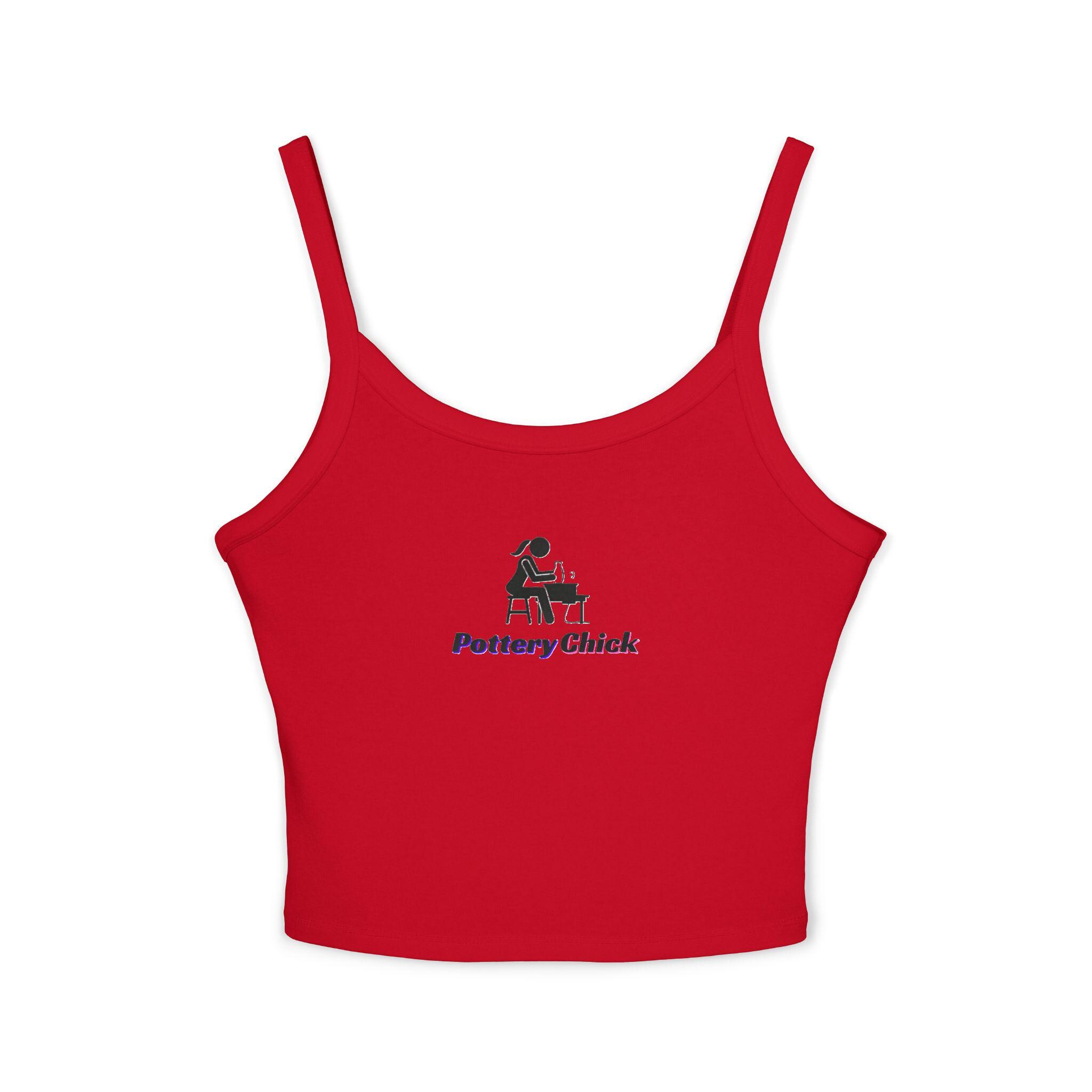 Pottery Chick Tank Top, Spaghetti Strap Cami, Pottery Lover Gift