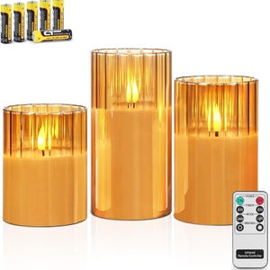 LED indoor battery operated flameless candles Realistic Looking LED candle Housewarming Gift Wedding Decoration & Home Decor