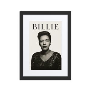 Billie Holiday Portrait: Lady Day Jazz Icon | African American Art | Black Musicians | Jazz Singer | Black History | Music Room Decor