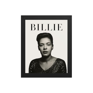 Billie Holiday Portrait: Lady Day Jazz Icon | African American Art | Black Musicians | Jazz Singer | Black History | Music Room Decor