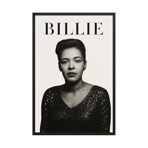 Billie Holiday Portrait: Lady Day Jazz Icon | African American Art | Black Musicians | Jazz Singer | Black History | Music Room Decor