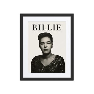 Billie Holiday Portrait: Lady Day Jazz Icon | African American Art | Black Musicians | Jazz Singer | Black History | Music Room Decor