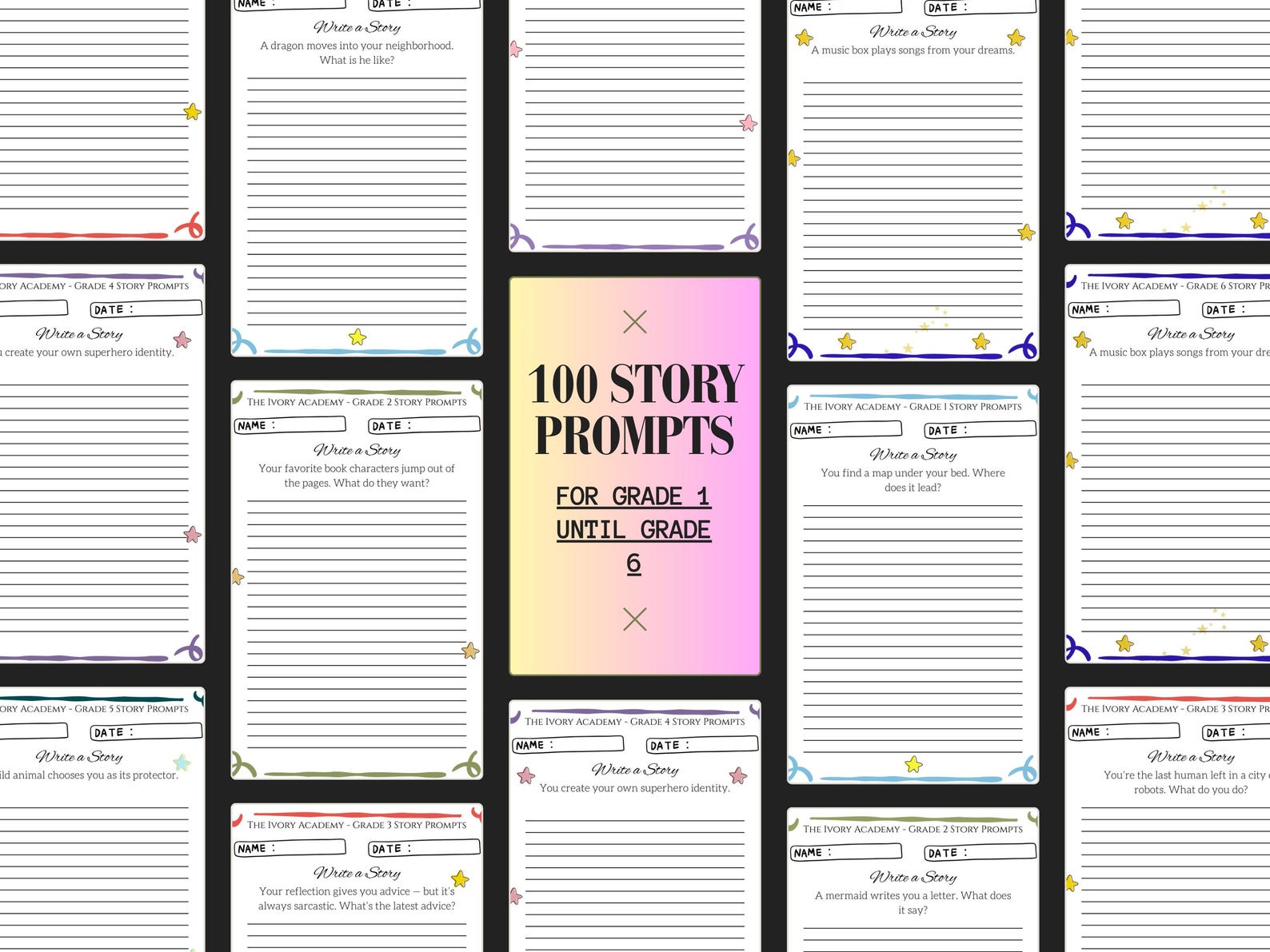 Grade 1 100 Story Writing Prompts | Creative Writing for Kids ...