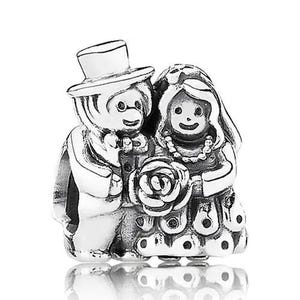Pandora Bride and Groom Charm Sterling Silver ALE S925