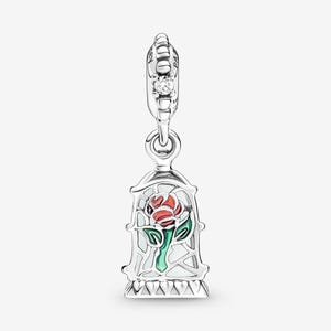Beauty and the Beast Enchanted Rose Dangle PANDORA