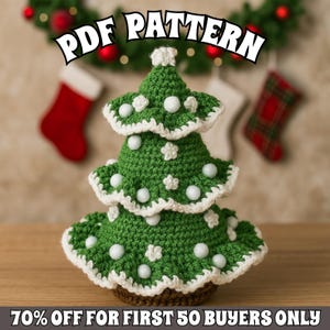 Christmas trees crochet pattern Christmas tree crochet pattern - THE ORIGINAL Home decoration gift, Winter crochet patterns digital download