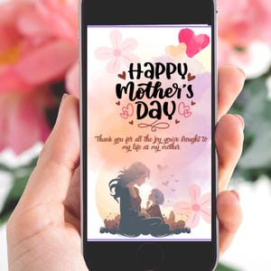MOTHER'S DAY Digital Card - Mother's Day Animated Card, E-card - mp4 Animation