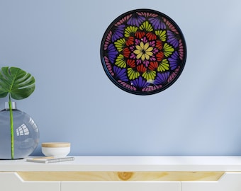 mandala crafts, Mandala, wood pattern epoxy resin coated wall hanging,  Art and Creativity Themed