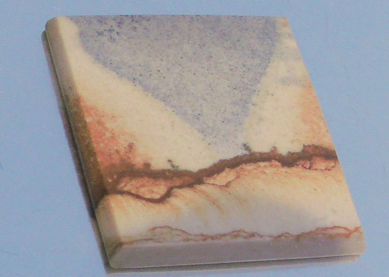 Chicken Track Jasper 31.5 mm x 34 mm x 3.6 mm Landscape Scenic Picture
