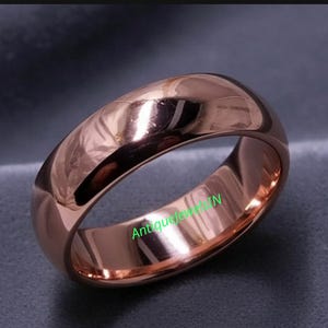 Handmade Solid Copper Wide Band Ring: Polished Comfort Fit