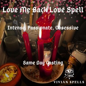 Love Me Back STRONG Love Spell, 10x Strength, Return Ex, Rekindle Flame, Find Soulmate, Passionate, Obsessive, Witch, Love
