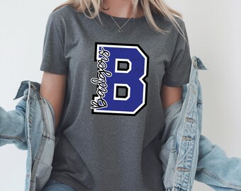 Badgers Crew Neck - Heavyweight Unisex Crewneck T-shirt | Gildan® 5000