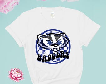 Retro Badgers Graphic T-Shirt | Gildan 5000 Unisex Crewneck | Sizes S-5XL | Multiple Colors